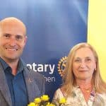 Gertrude Schwebisch als erste Frau bei Rotary Neunkirchen